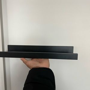 Wall decor for sale: 2 black identical display shelves